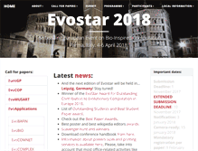 Tablet Screenshot of evostar.org